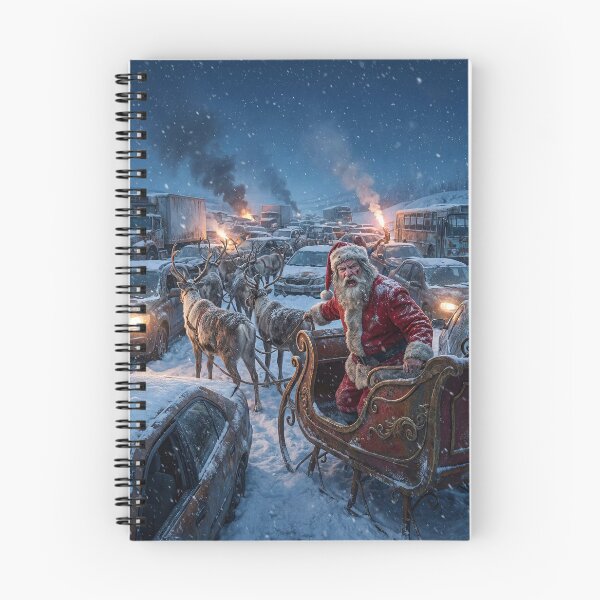 Item preview, Santa Claus in the Apocalyptic Traffic Jam designed and sold by Sartawsky.