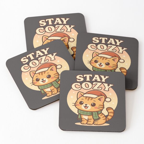 Item preview, Kawaii Winter Cat – STAY COZY Cute Christmas Holiday Design designed and sold by GRYFFWEAR.