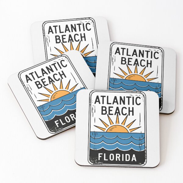 Item preview, Atlantic Beach Florida - Sign designed and sold by TheOldMittenIllustrated.