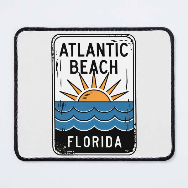 Item preview, Atlantic Beach Florida - Sign designed and sold by TheOldMittenIllustrated.