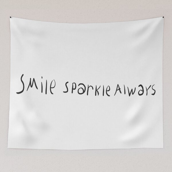 Item preview, Smile Sparkle Always Handwritten Message – Positive Motivational Lettering Design designed and sold by Beautiful art store.
