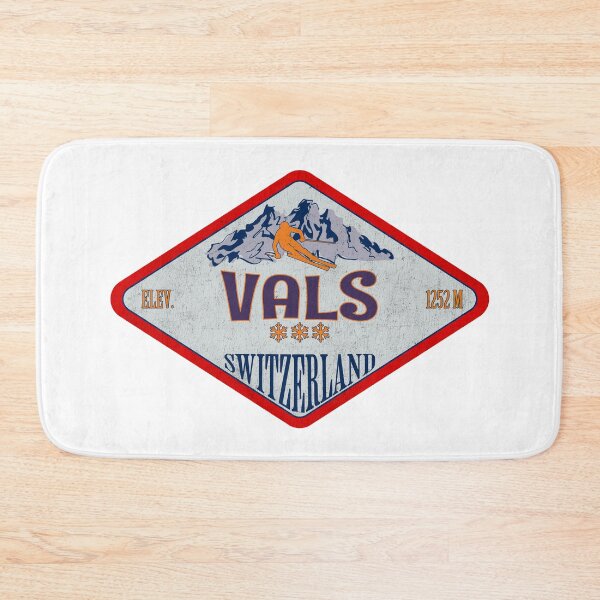 Item preview, Vals, Suiza, diseño de insignia de esquí vintage designed and sold by Wanderful-roads.