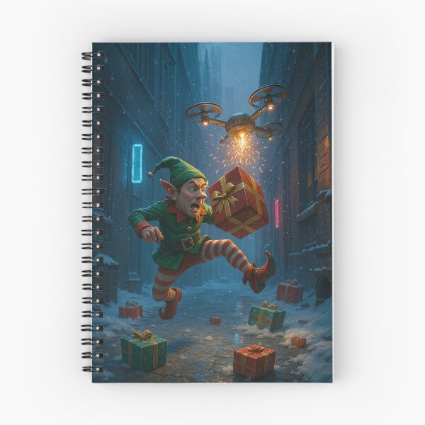 Item preview, Elf vs Delivery Drone designed and sold by Sartawsky.