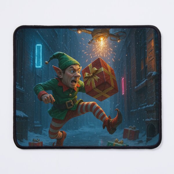 Item preview, Elf vs Delivery Drone designed and sold by Sartawsky.