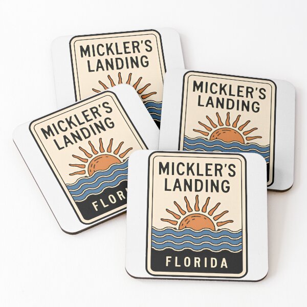 Item preview, Micklers Landing Florida - Beach Sign designed and sold by TheOldMittenIllustrated.