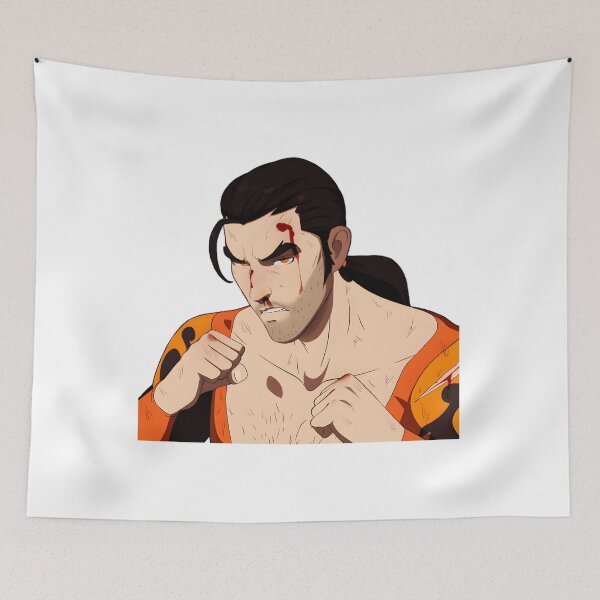 Item preview, Retro Tough Male Fighter Illustration designed and sold by brucerios.