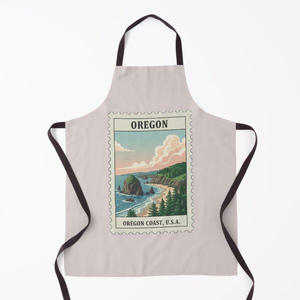 Item preview, Vintage oregon coast travel stamp designed and sold by allaboutstamps.