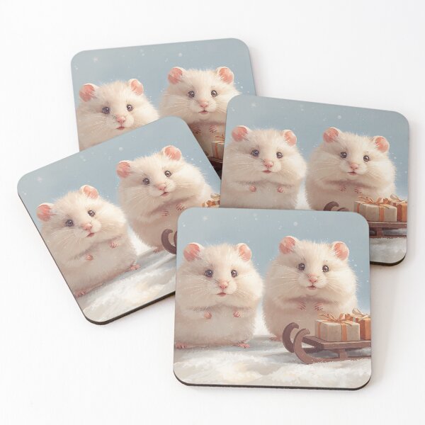 Item preview, Holiday Hamster Delivery designed and sold by InkoraStudios.