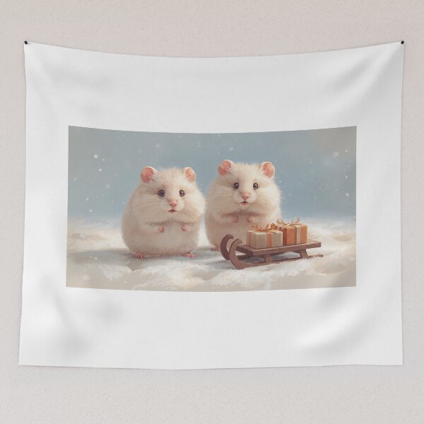 Item preview, Holiday Hamster Delivery designed and sold by InkoraStudios.
