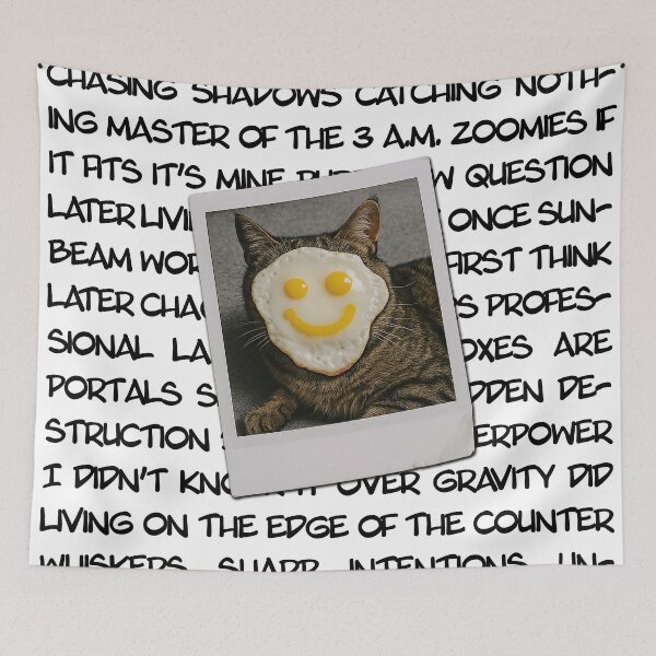 Item preview,  Cat Mishap – Broken Egg Smile Moment designed and sold by Nope Cats.