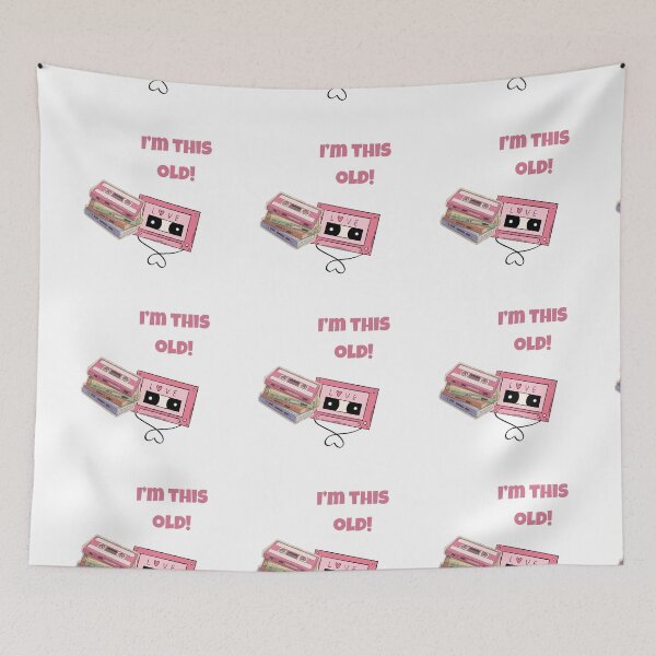 Item preview, I’m This Old! Retro Cassette Tape Nostalgia Design designed and sold by NCODesigns.