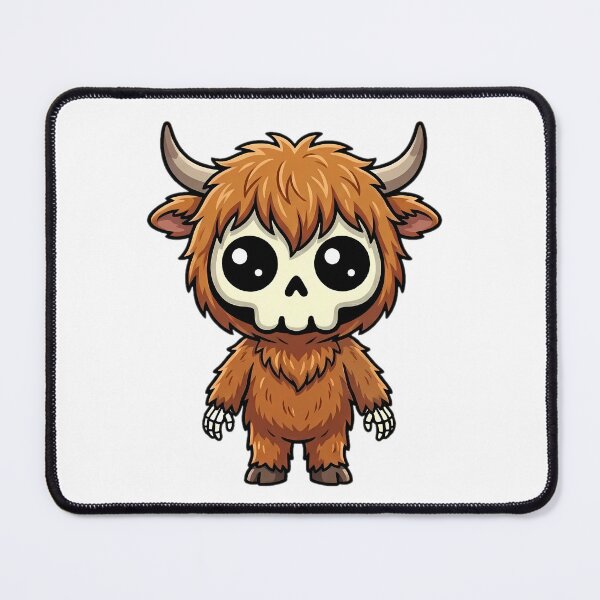 Item preview, Highland cow Boonis Skeleton designed and sold by Boonis Skeleton.
