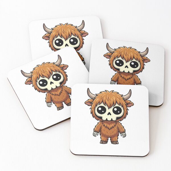 Item preview, Highland cow Boonis Skeleton designed and sold by Boonis Skeleton.