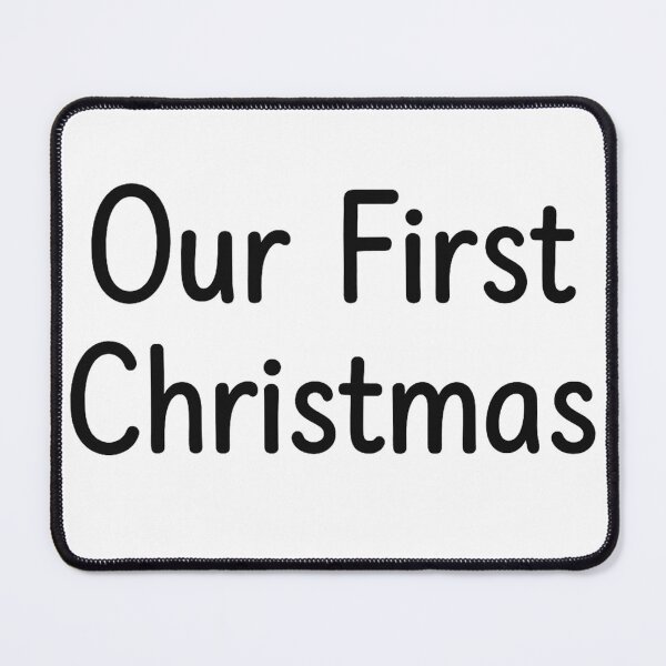 Item preview, Our First Christmas - Sweet Holiday Couple or Family Keepsake Design designed and sold by JaneMcCarthyDNA.