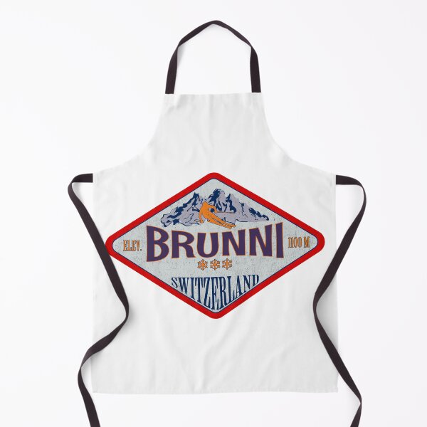 Item preview, Brunni, Switzerland, Vintage skiing badge design designed and sold by Wanderful-roads.