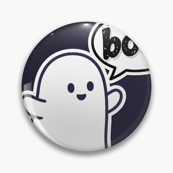 Item preview, Cute Spooky Ghost Illustration – Funny Boo Sassy Halloween Art designed and sold by AbstractAuraArt.