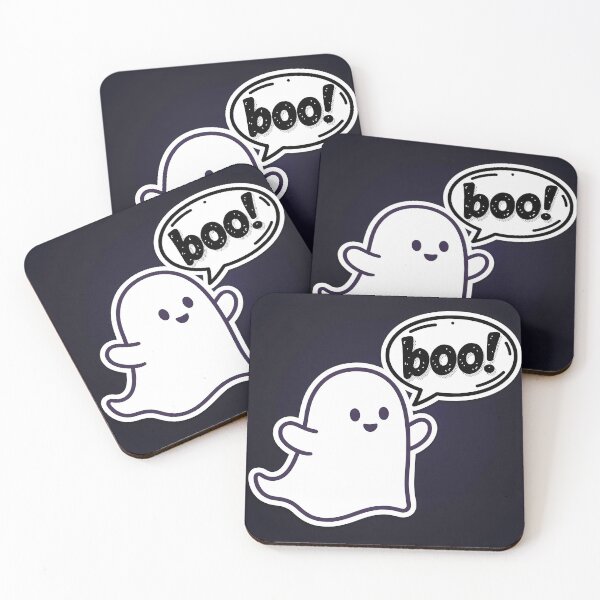 Item preview, Cute Spooky Ghost Illustration – Funny Boo Sassy Halloween Art designed and sold by AbstractAuraArt.