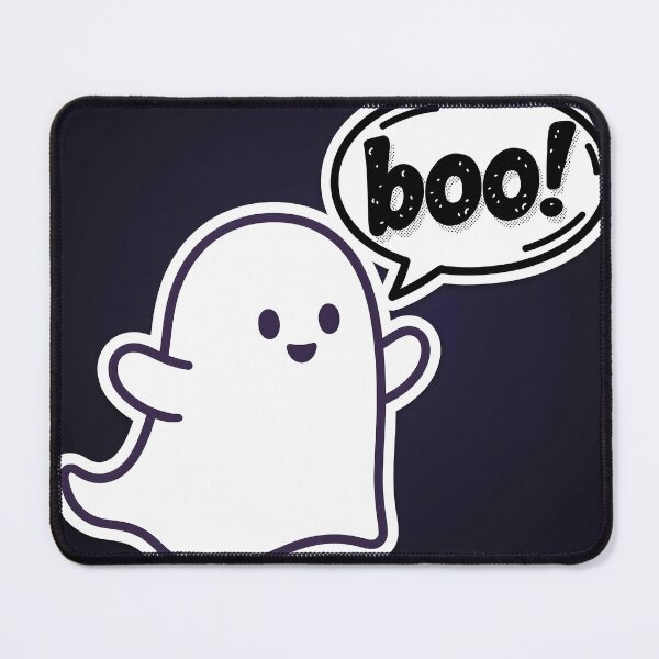 Item preview, Cute Spooky Ghost Illustration – Funny Boo Sassy Halloween Art designed and sold by AbstractAuraArt.