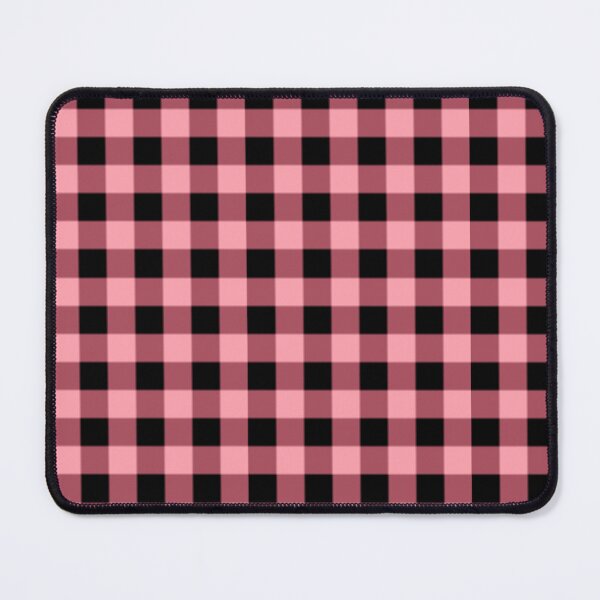 Item preview, Pink and Black Plaid Pixel Pattern designed and sold by Potato Quality Prints.