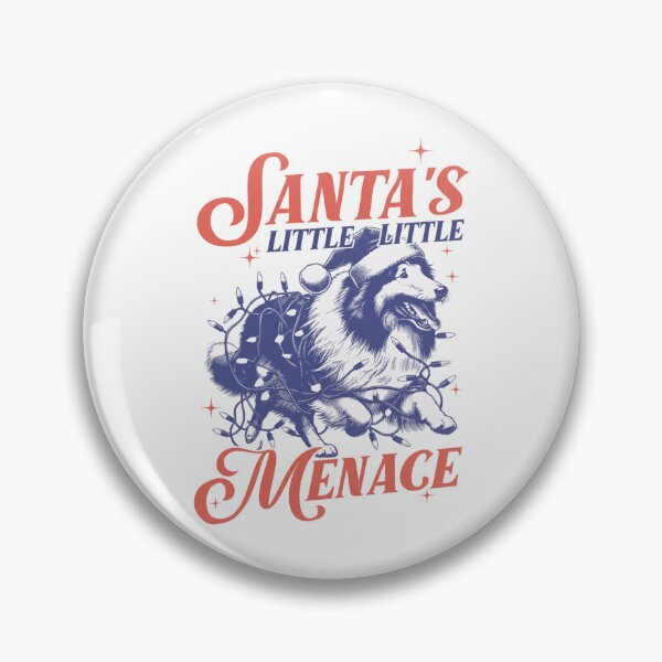 Item preview, Rough Collie Christmas - Santa Rough Collie - Vintage Rough Collie - Gift for Collie Owner designed and sold by sapnaela.