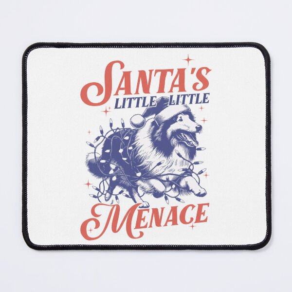 Item preview, Rough Collie Christmas - Santa Rough Collie - Vintage Rough Collie - Gift for Collie Owner designed and sold by sapnaela.