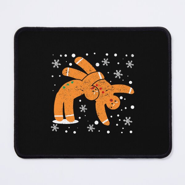 Item preview, Gingerbread Wrestling Cookies Funny Holiday Snowy Chaos Scene designed and sold by nryum.