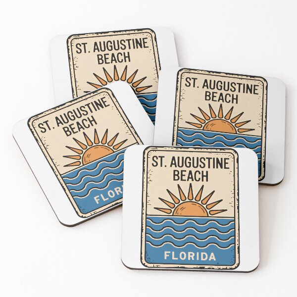 Item preview, St. Augustine Beach Florida - Sign designed and sold by TheOldMittenIllustrated.