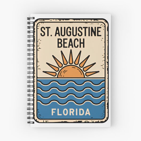 Item preview, St. Augustine Beach Florida - Sign designed and sold by TheOldMittenIllustrated.