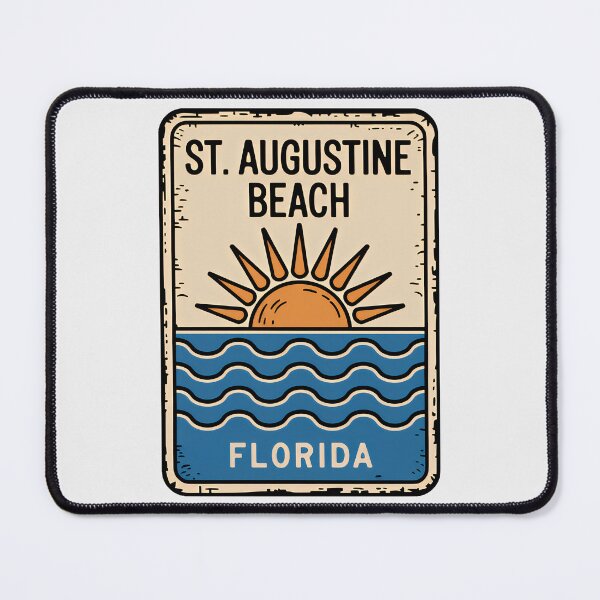 Item preview, St. Augustine Beach Florida - Sign designed and sold by TheOldMittenIllustrated.