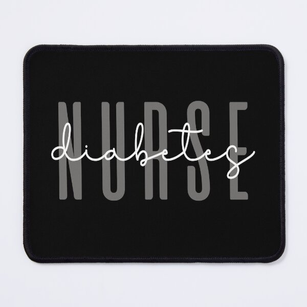 Item preview, Minimalist Diabetes Nurse Typography designed and sold by JRRTs.
