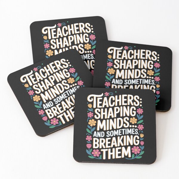 Item preview, Teachers shaping minds flowers quote text designed and sold by TeezTales.