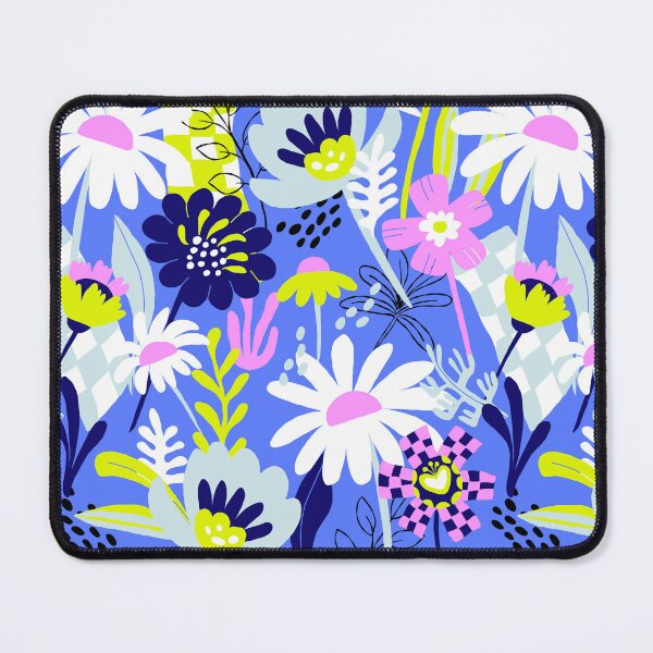 Item preview, Bold Florals Modern royal neon blue and green designed and sold by pholiumsigma_design.