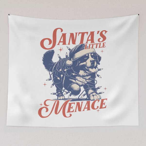 Item preview, Bernese Mountain Christmas - Santa Bernese Dog - Vintage Christmas - Bernese Dog Gifts Berner Mom designed and sold by sapnaela.