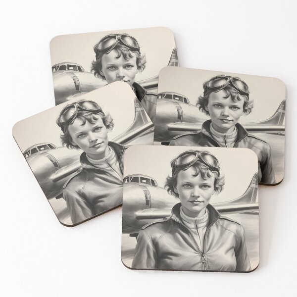 Item preview, Amelia Earhart designed and sold by WorldofCharcoal.