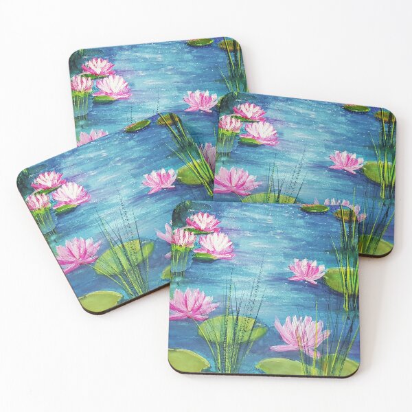 Item preview, Glimmering Lily Pond designed and sold by ZiehrArt.