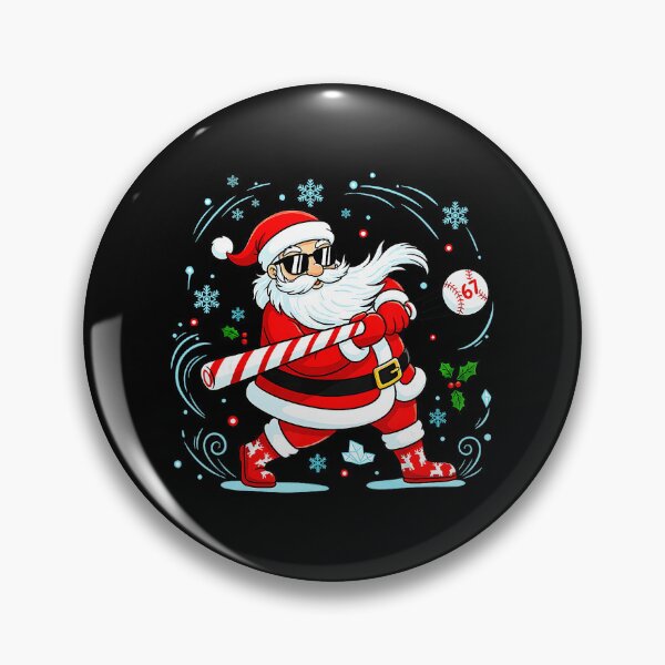 Item preview, Funny Baseball Santa 67 Christmas Xmas Pajamas designed and sold by JEFDodsonArt.