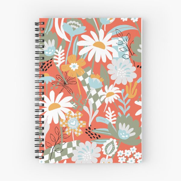 Item preview, Florales atrevidos Naranja real moderno y verde caqui designed and sold by pholiumsigma_design.