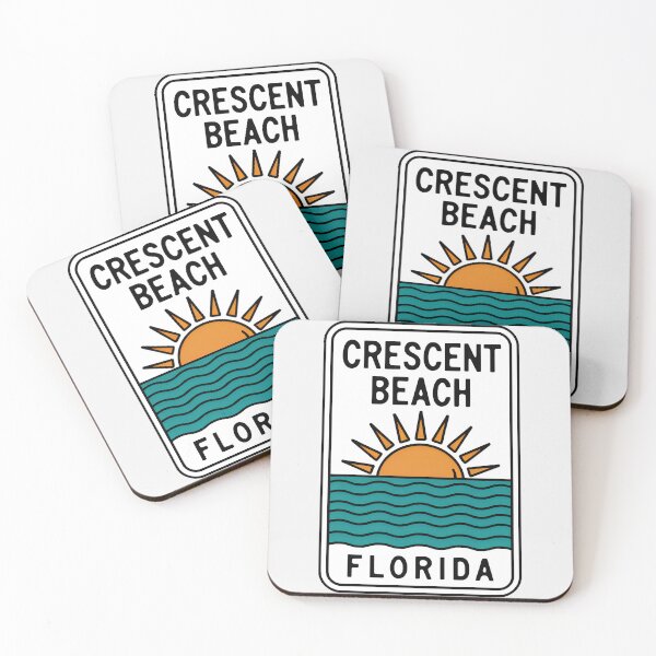 Item preview, Crescent Beach Florida - Sign designed and sold by TheOldMittenIllustrated.