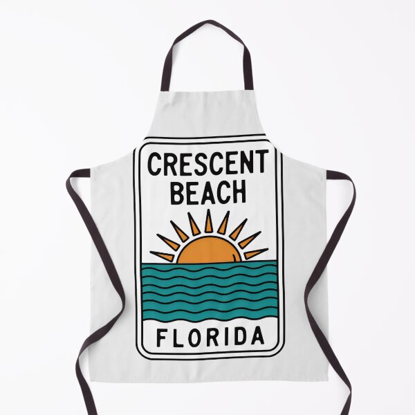Item preview, Crescent Beach Florida - Sign designed and sold by TheOldMittenIllustrated.