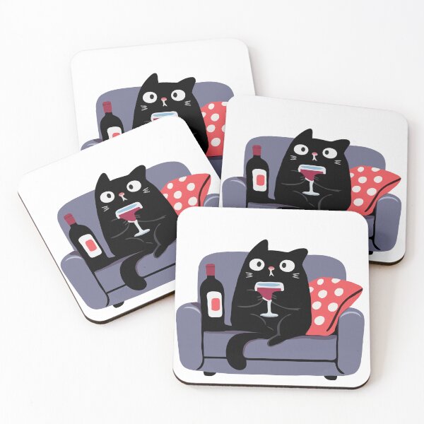 Item preview, Wine Black Cat Sofa designed and sold by Gkinoki.