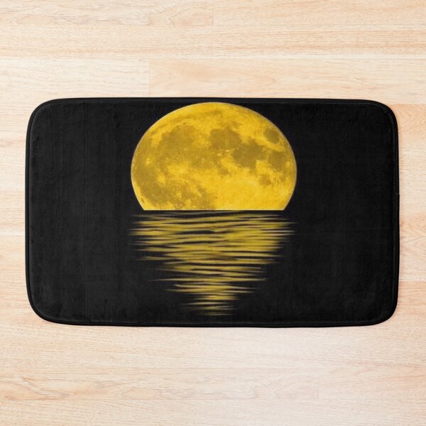 Item preview, Drawing of full moon rising over water design designed and sold by NivyasArtistry.