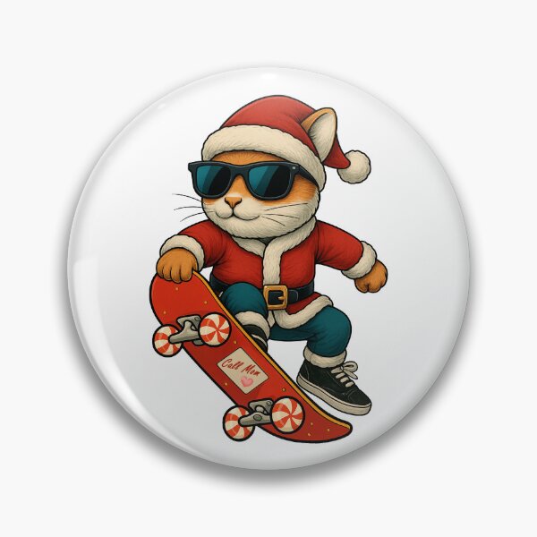 Item preview, American Pika Santa Skateboarding designed and sold by Be-Random.