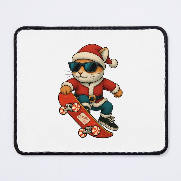 Item preview, American Pika Santa Skateboarding designed and sold by Be-Random.