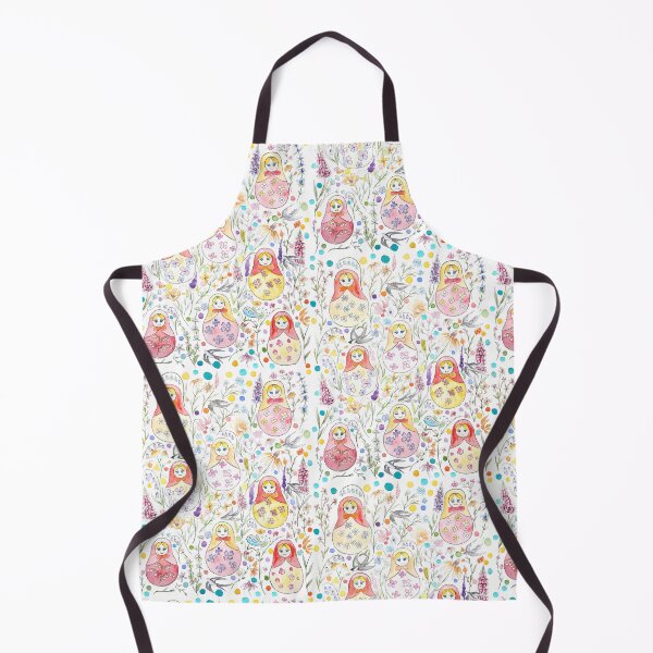 Item preview, Matryoshka doll birds and flowers pattern designed and sold by ColorandColor.