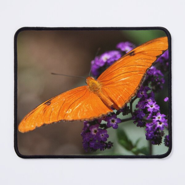 Item preview, Orange Butterfly Fuchsia Purple Flowers designed and sold by ParisPoet.