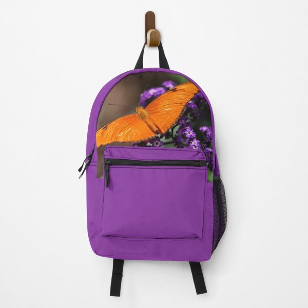 Item preview, Orange Butterfly Fuchsia Purple Flowers designed and sold by ParisPoet.