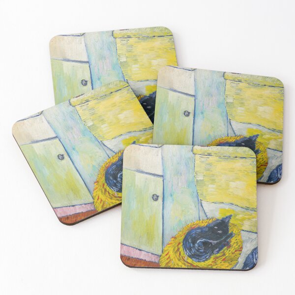 Item preview, "Void Cat On a Shaggy Yellow Toilet Cover" aka "Why Is The Sink Green" designed and sold by HuzzaCreative.