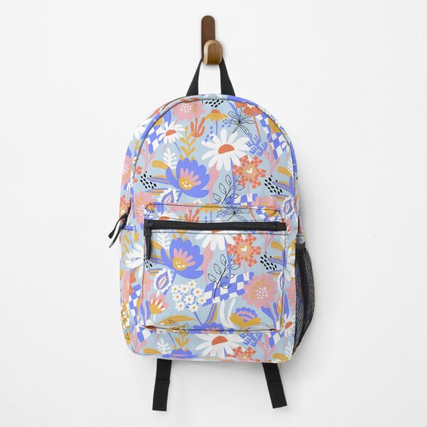 Item preview, Bold Florals Modern royal blue, yellow and orange designed and sold by pholiumsigma_design.