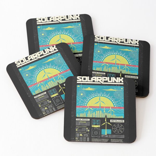 Item preview, Solarpunk: City Ringed by Wind Farms designed and sold by Raw-Ink.
