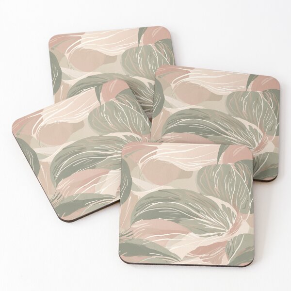 Item preview, Soft Sage & Blush Painterly Swooshes - Airy Abstract Design designed and sold by JaneMcCarthyDNA.
